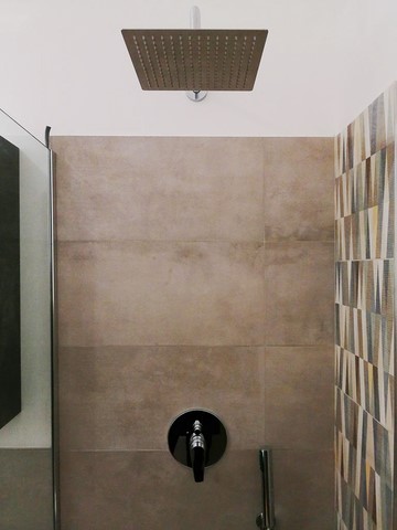 Soffione quadro acciaio inox